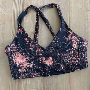 Gently worn Carbon38 Art Foil Cross Back Bra sz S